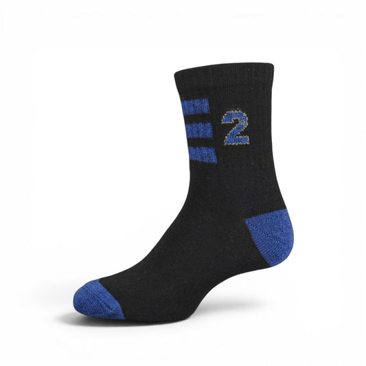 BLACK ANKLE BOY SOCKS