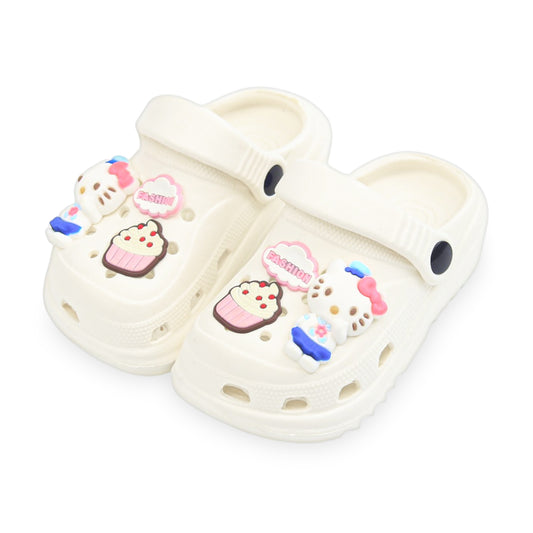 GIRL'S HELLO KITTY CROCS – WHITE