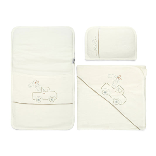 PREMIUM WHITE GO FISHING THEME SLEEPING SET
