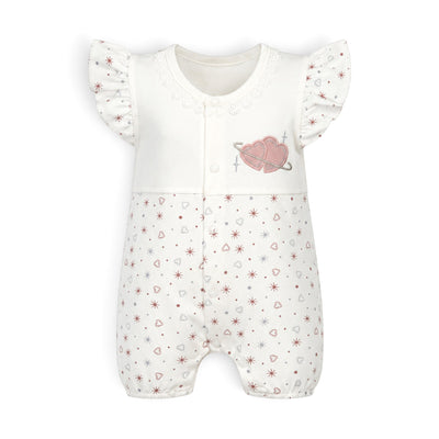 BABY GIRL HEART & SPARKLE ROMPER
