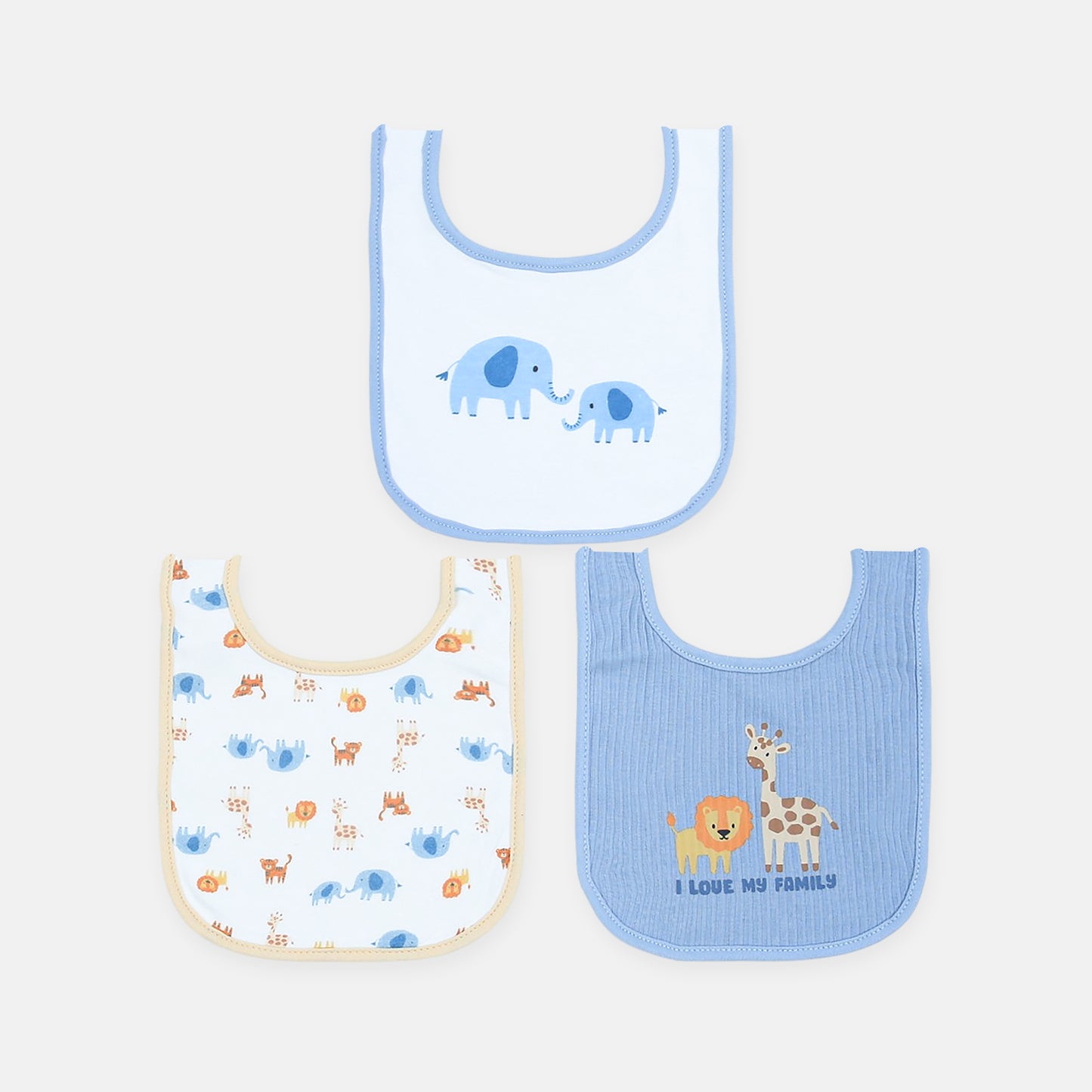 Little Safari Friends Bib Set (3-Pack)