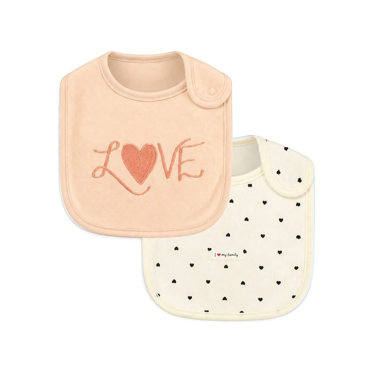 "LOVE" BABY BIBS PK-2