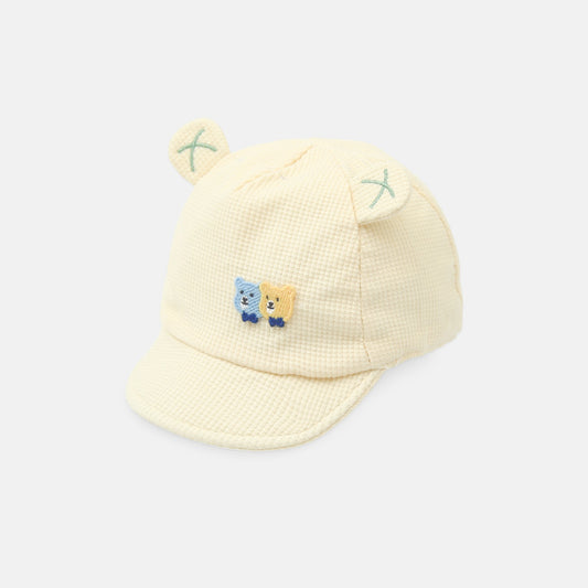 Sunny Yellow Textured Cap 42-44 Cm