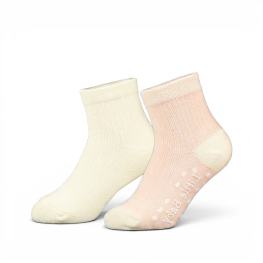 DUAL-TONE BABY SET GIRL SOCKS PK-2