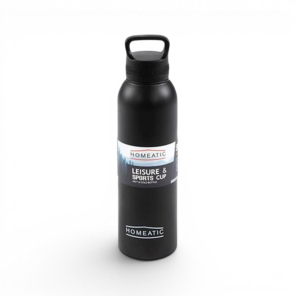 STEEL WATER BOTTLE 730 ML BLACK