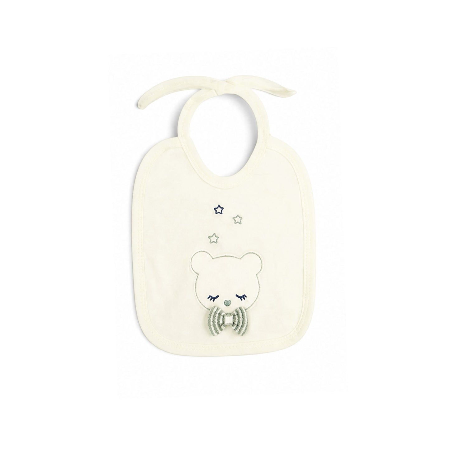 SAGE GREEN STRIPED BEAR BABY BOY GIFT SET