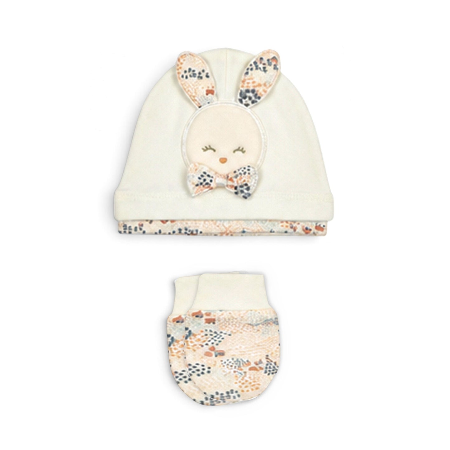 OFF-WHITE SCENIC PRINT BUNNY BABY GIRL GIFT SET
