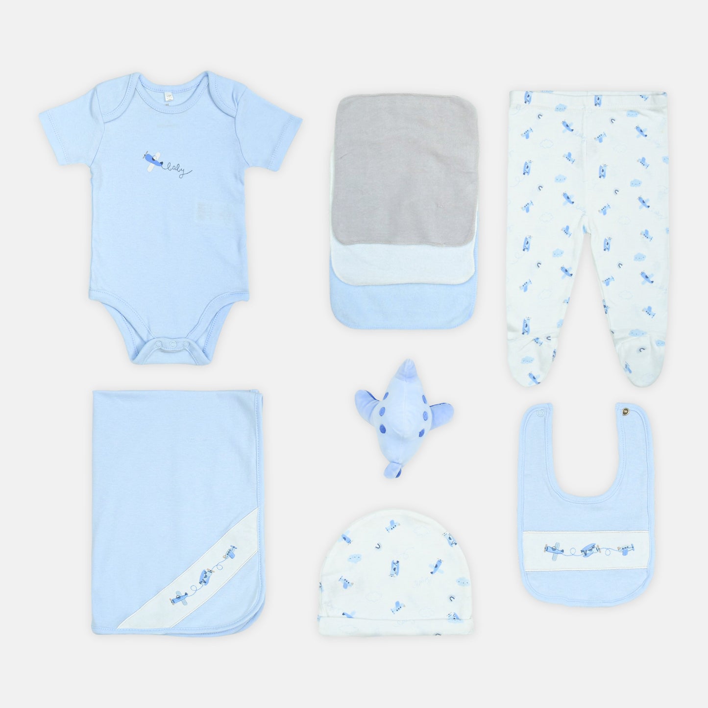 Playful Dolphin Newborn Gift Set Blue Pk-9