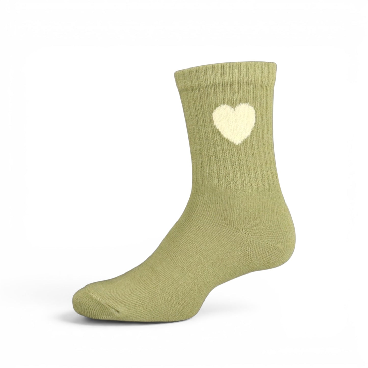 GREEN HEART GIRL SOCKS