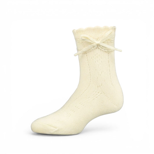 OFF-WHITE LACE GIRL SOCKS PK-2