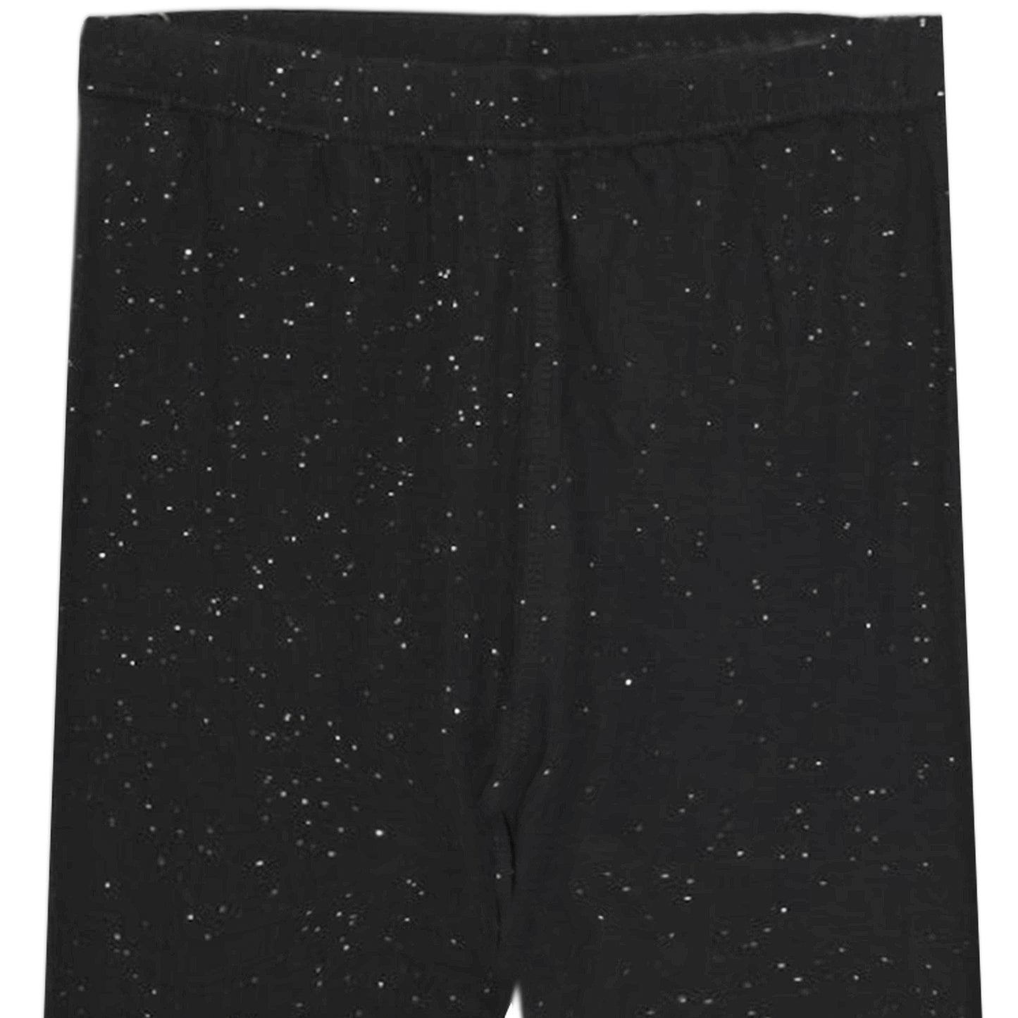 BLACK GLITTER MICKEY TROUSERS