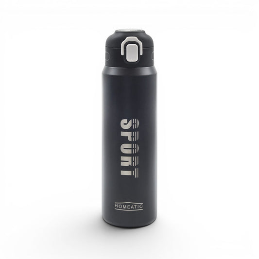 HOMEATIC STEEL WATER BOTTLE 800 ML BLACK