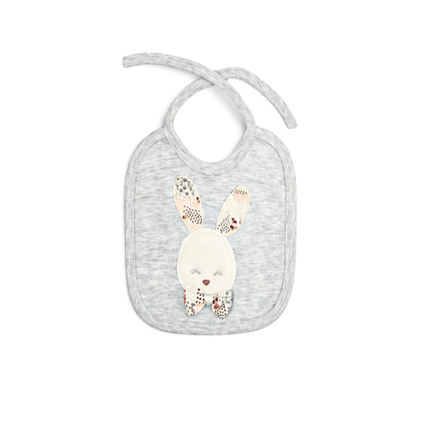 GREY SCENIC PRINT BUNNY BABY GIRL GIFT SET