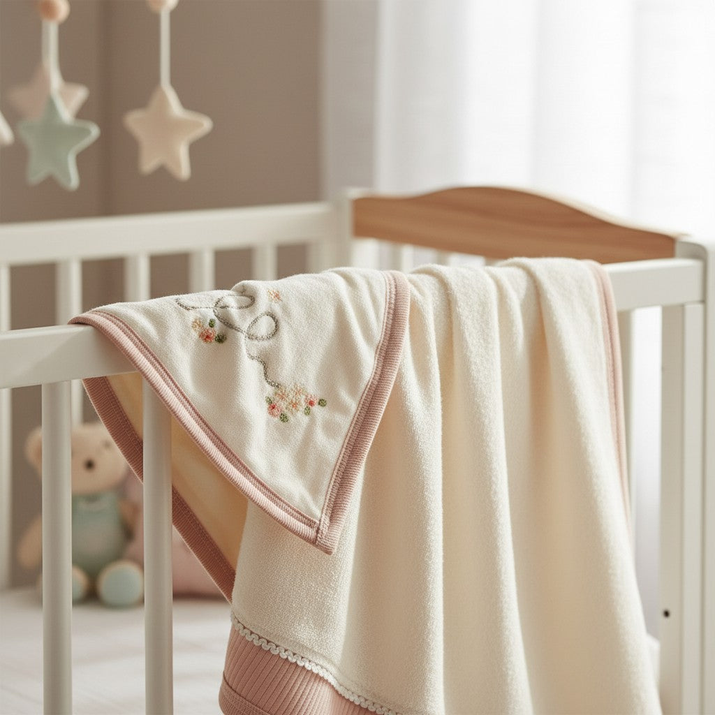 FLORAL LOVE HOODED BATH TOWEL