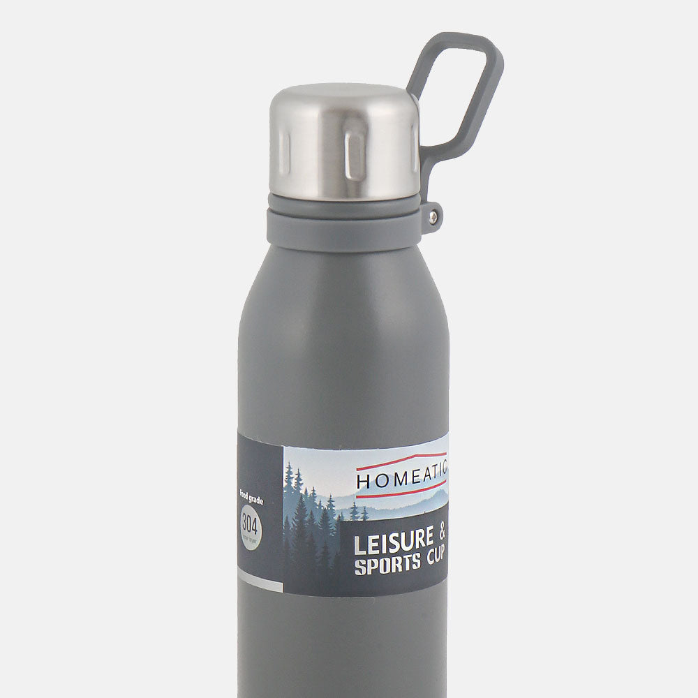 HOMEATIC STEEL WATER BOTTLE 700 ML GREY