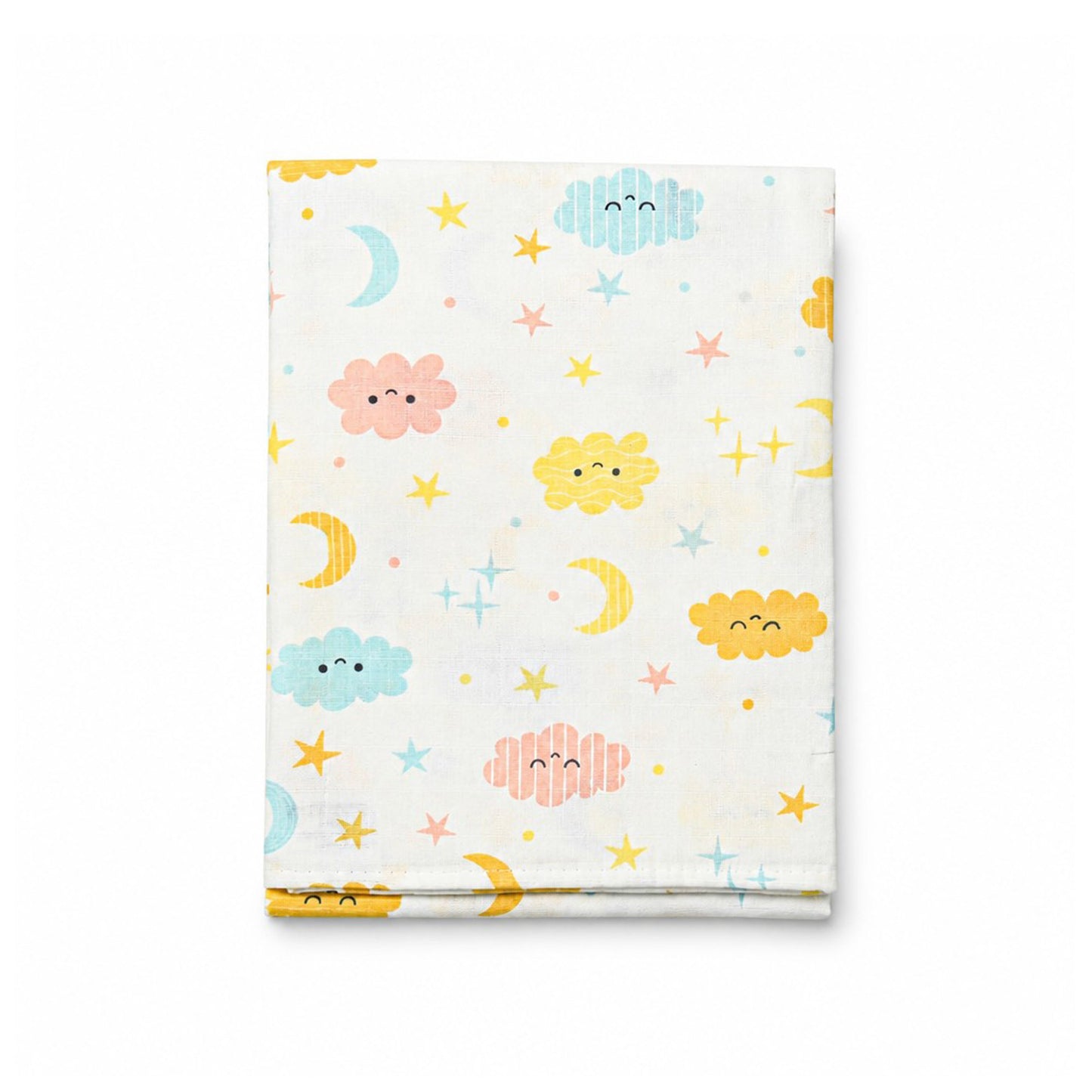 MUSLIN WRAPPING SHEET - CLOUD & STARS