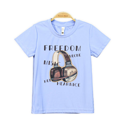 Cool Blue Crew Neck Tee