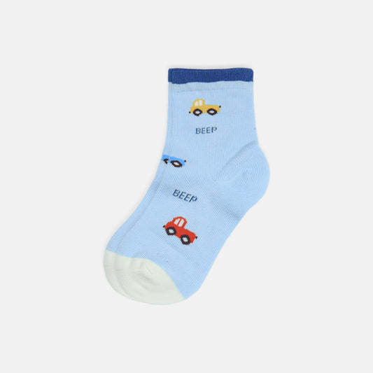 BOY SOCKS SKYLINE TRANSPORT PRINT