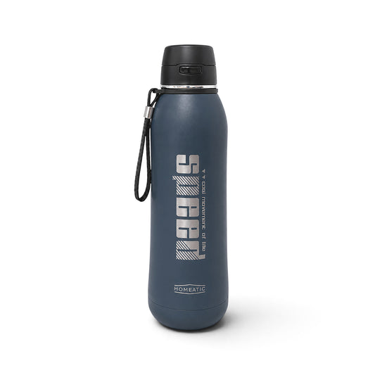 HOMEATIC VACUUM FLASK NAVY STEEL WATER BOTTLE 800 ML