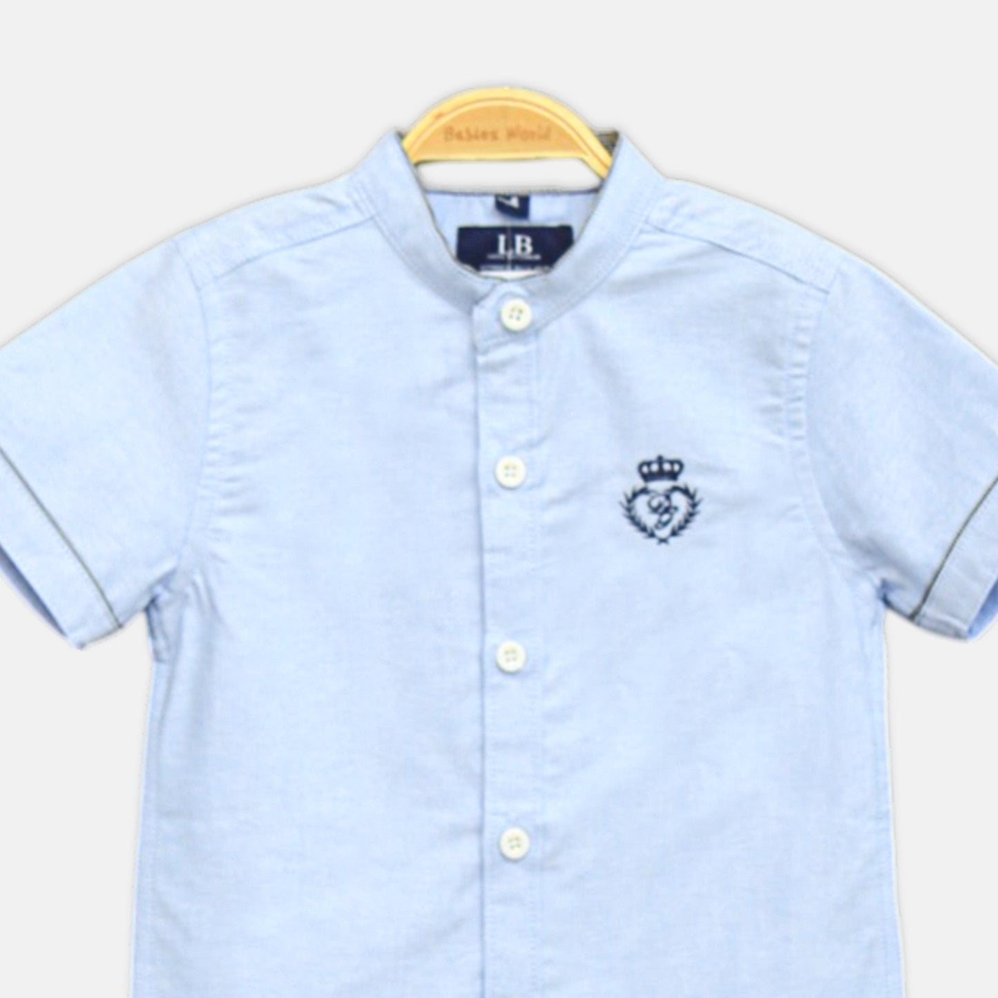 Sky Blue Mandarin Shirt