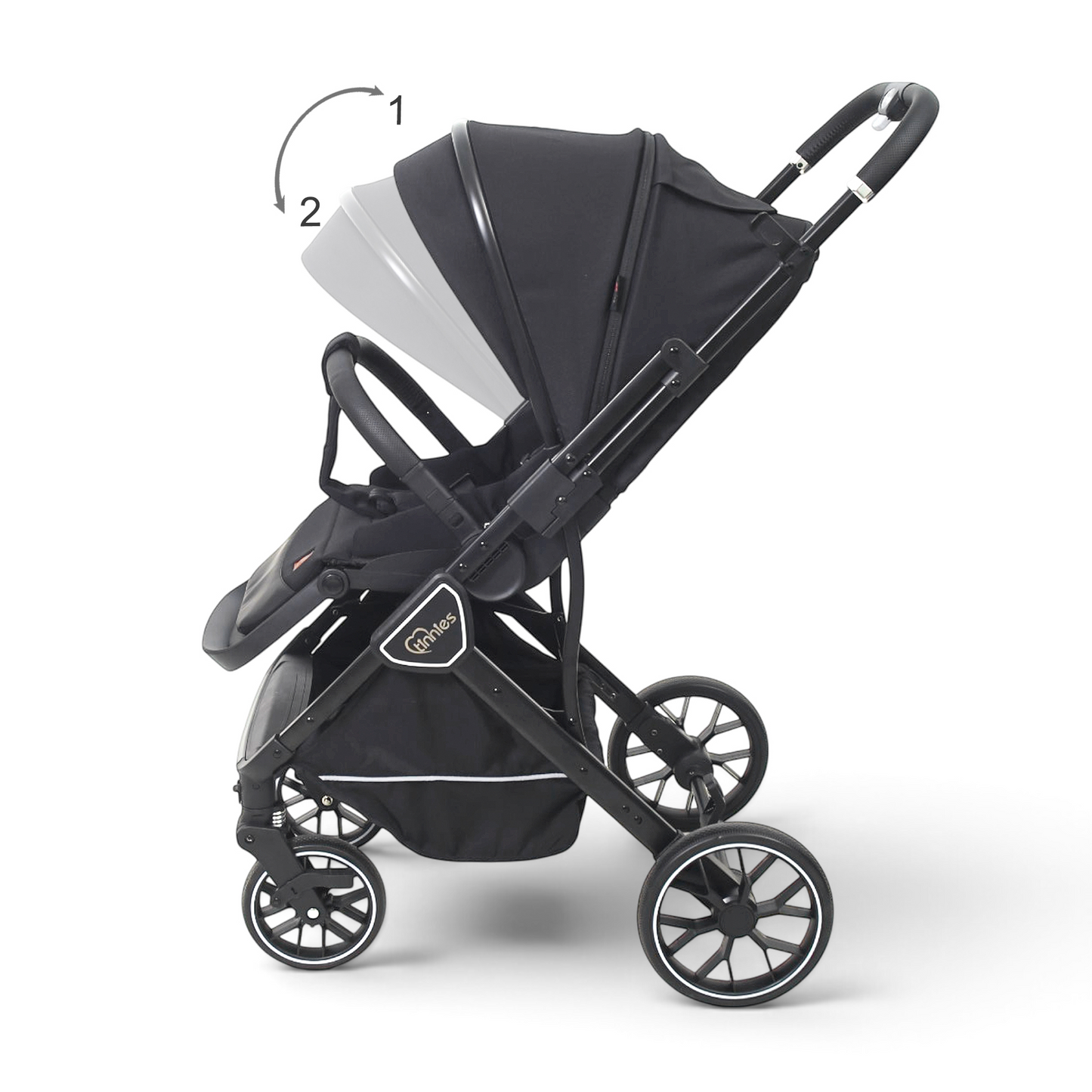 TINNIES REVERSIBLE STROLLER BLACK