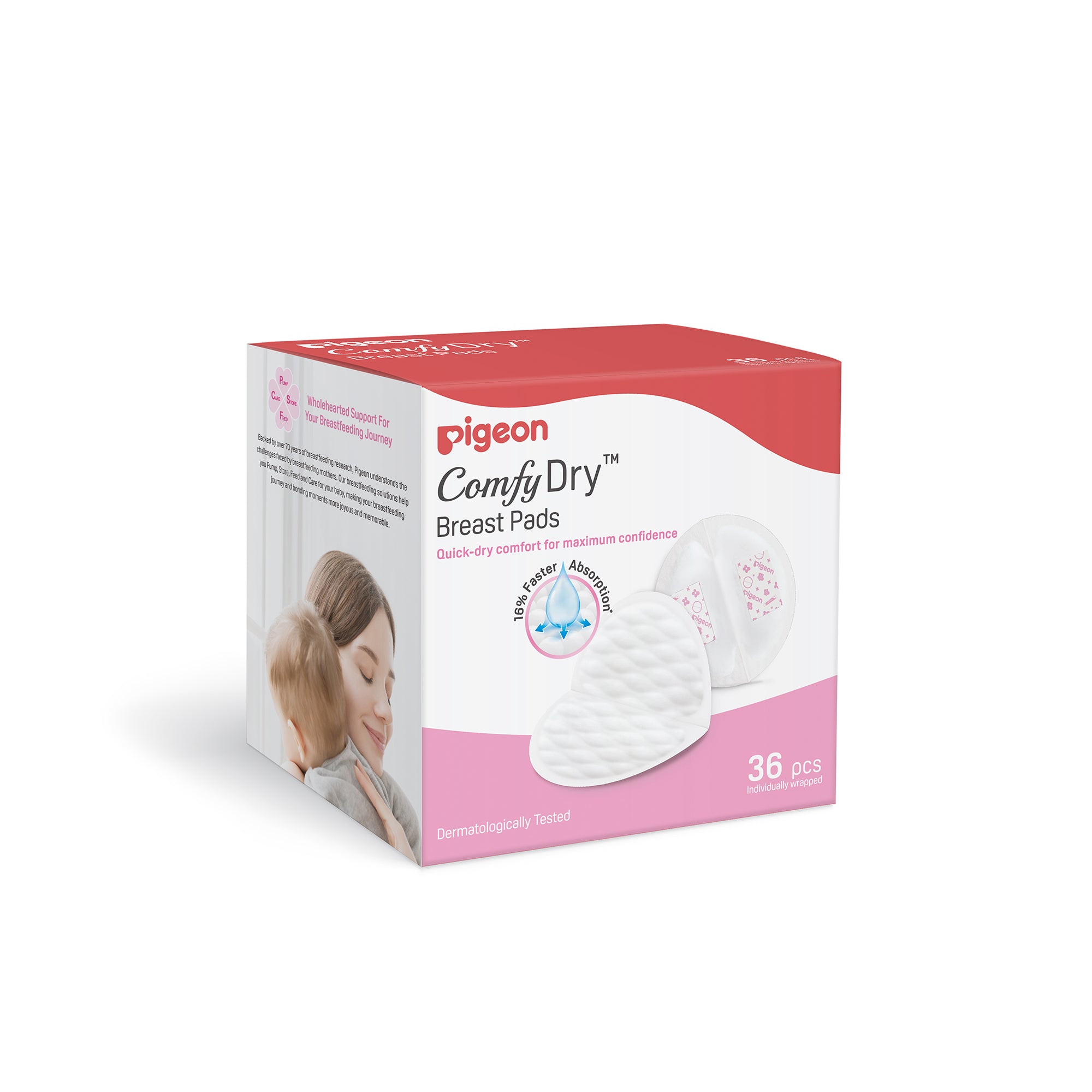 PIGEON COMFYDRY BREAST PADS 36PCS