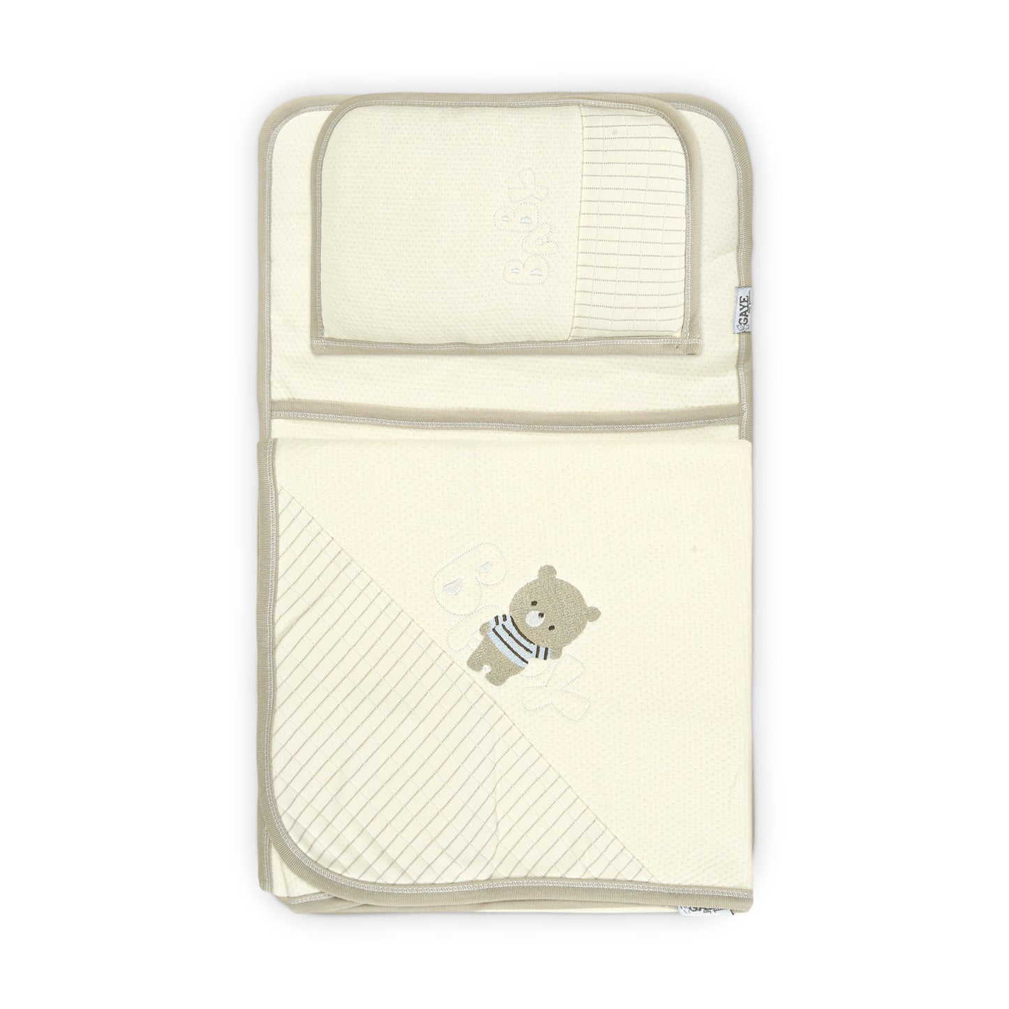 SLEEPING SET - CREAM AND BEIGE BEAR THEME