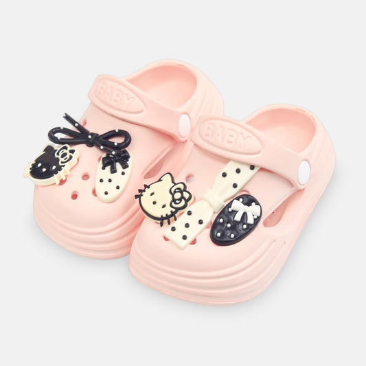 GIRL'S HELLO KITTY CROCS – PINK/BLACK