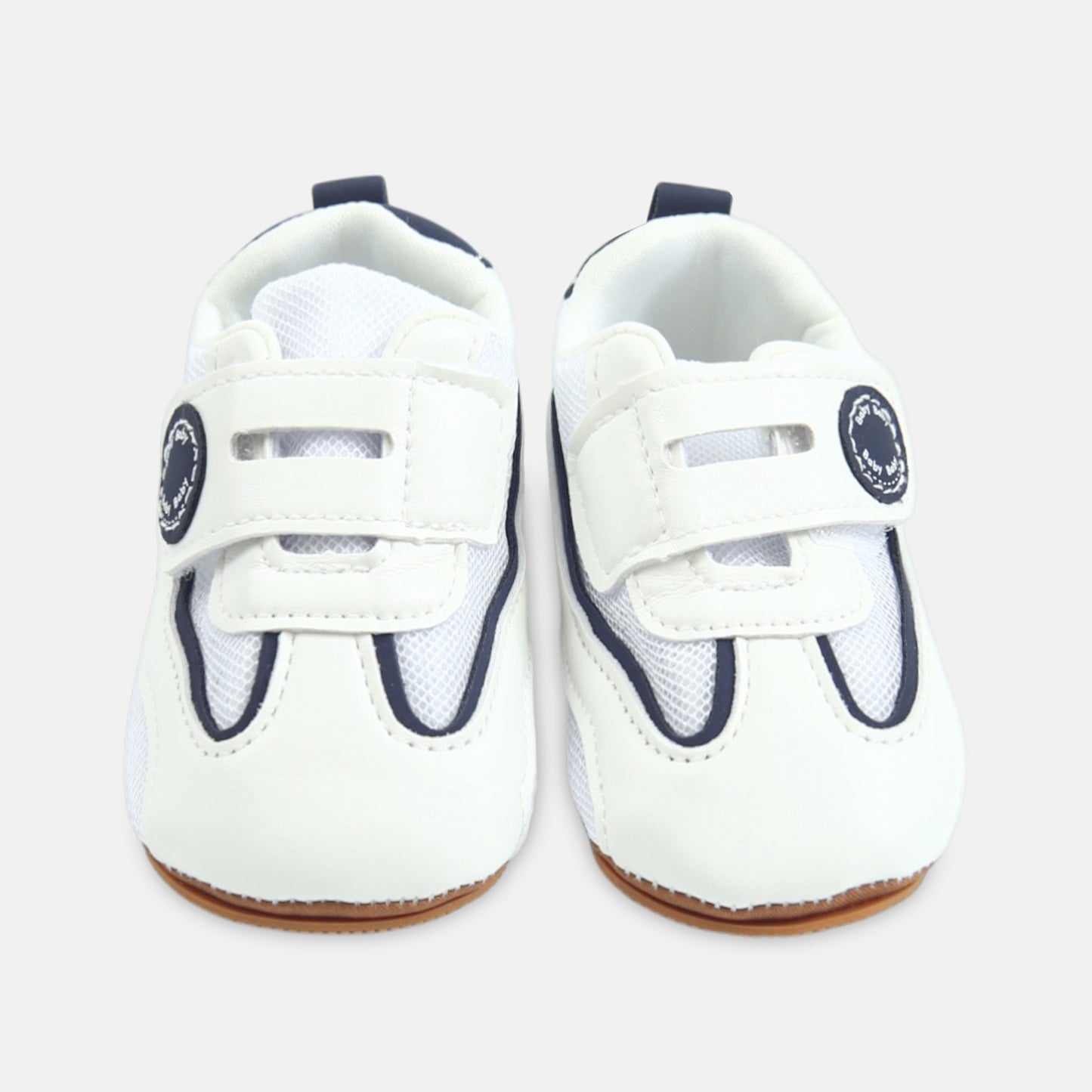 White Mesh-Style Sneakers