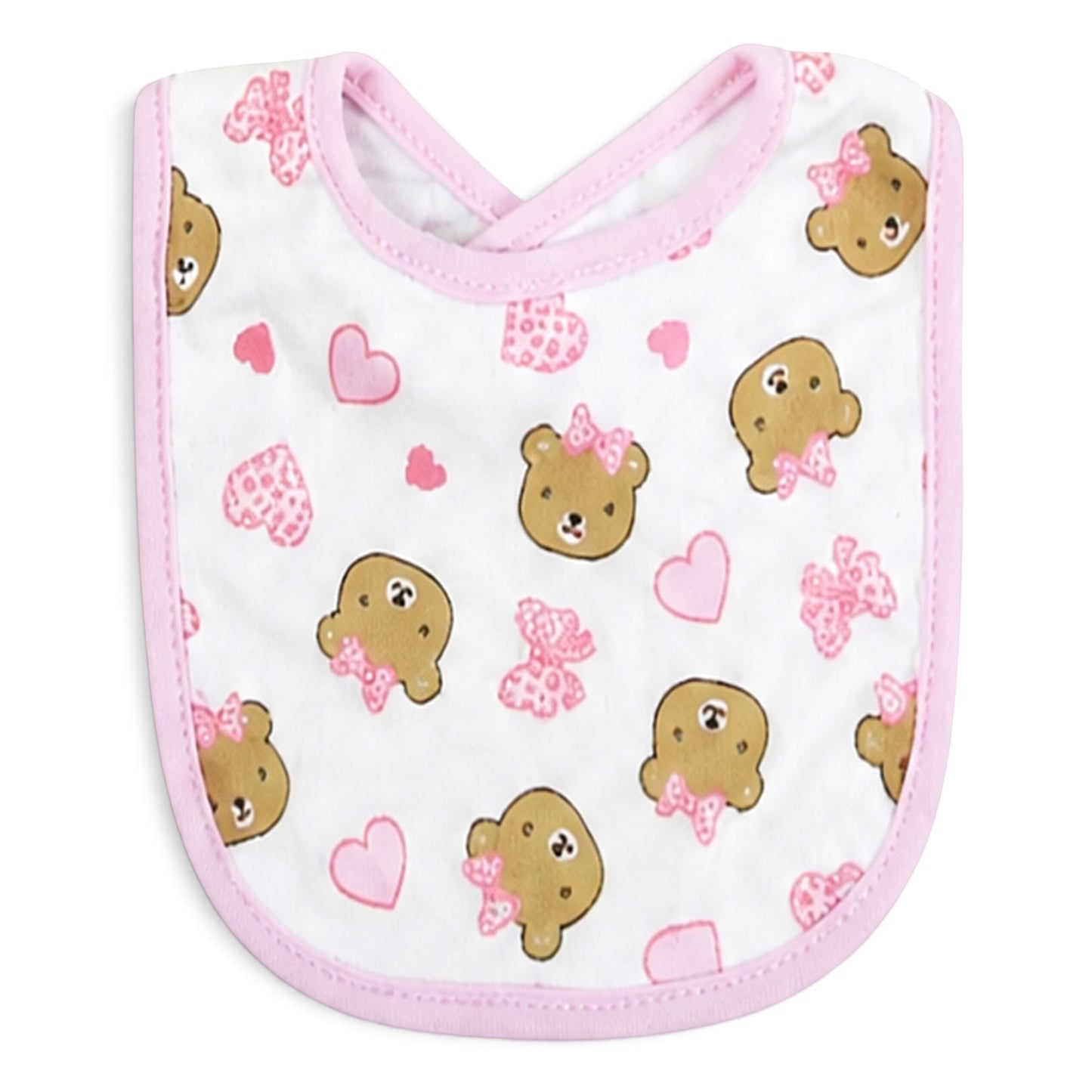INFANT RUFFLED BIBS PK-3 & 2 BOOTIES