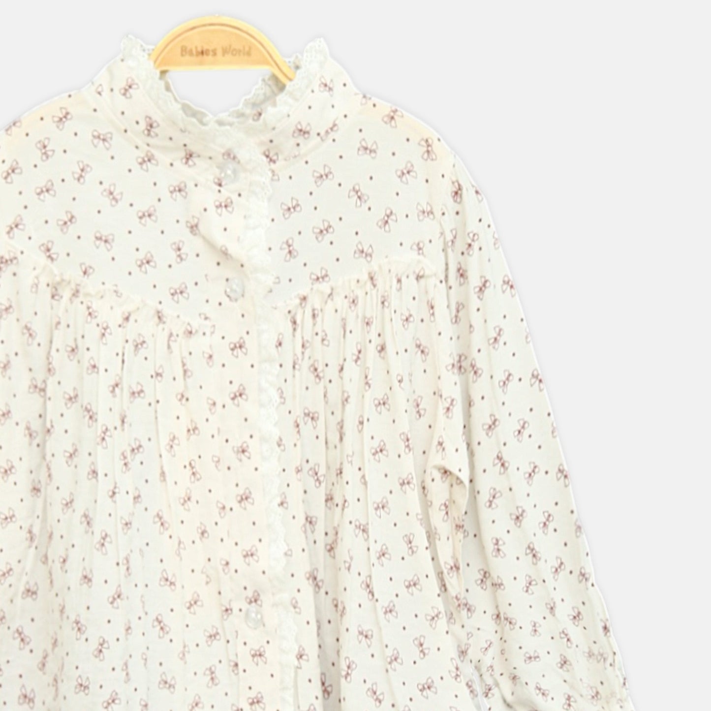Cozy Cocoa Bow Top