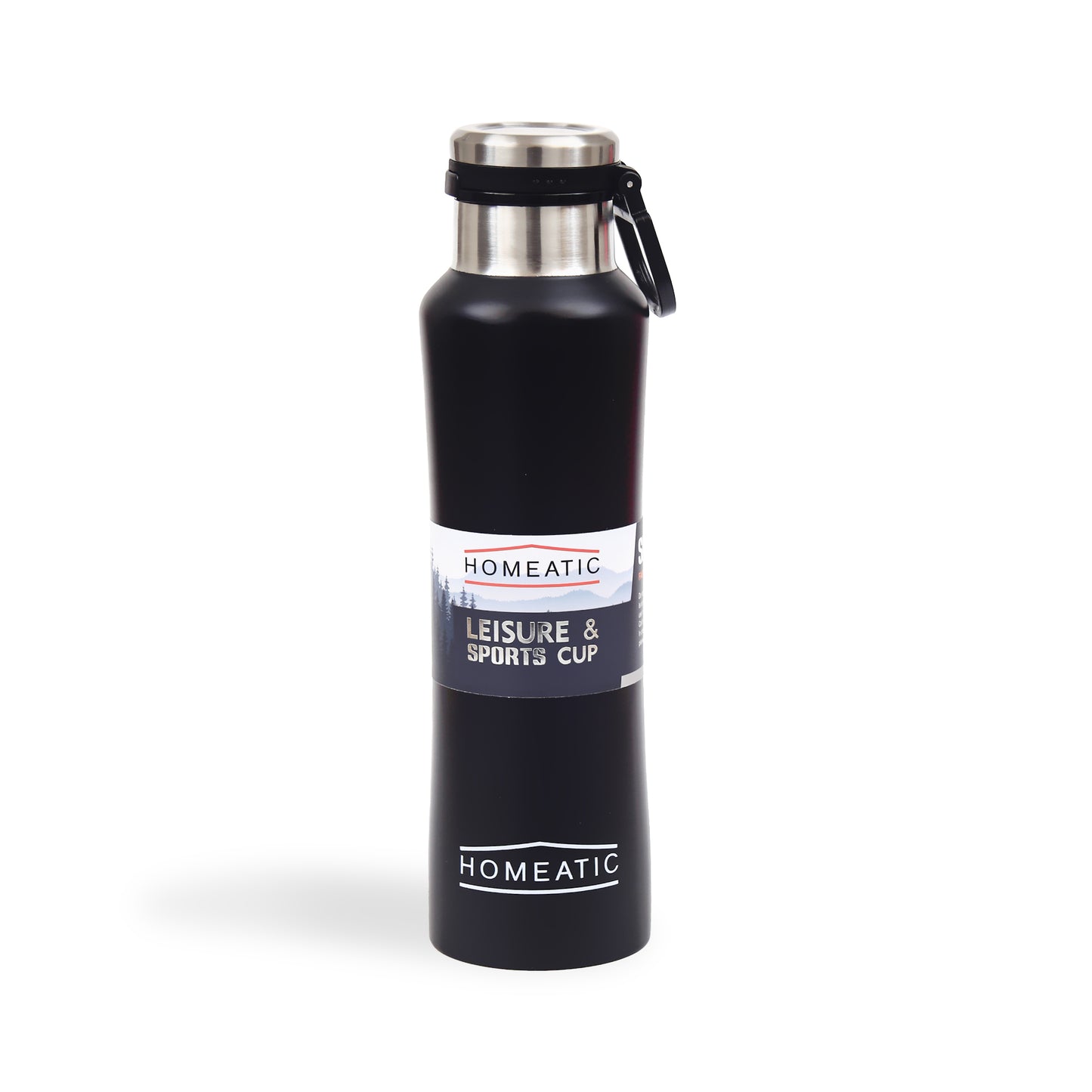 STEEL WATER BOTTLE 550 ML BLACK