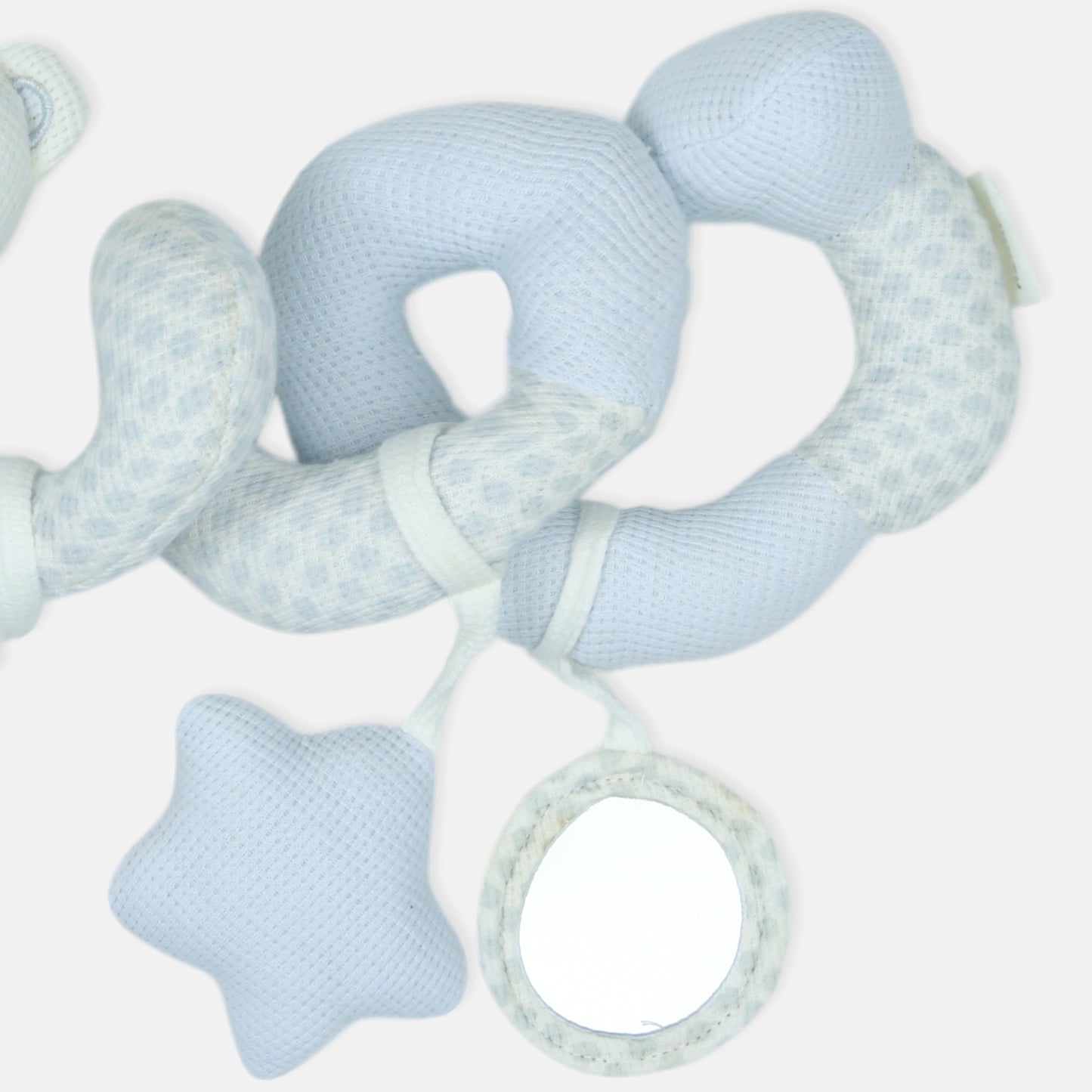 SOFT SENSORY COT SPIRAL - LIGHT BLUE