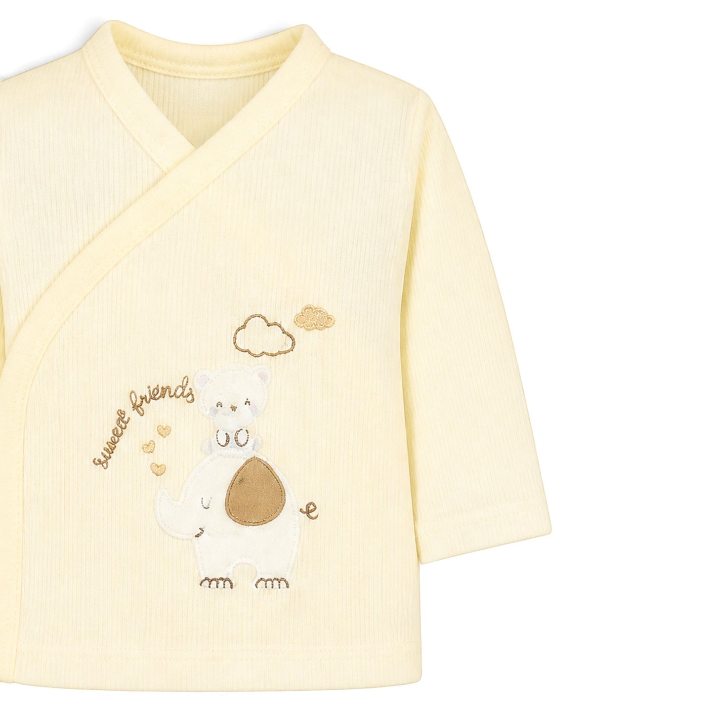 CREAM "SWEET FRIENDS" ELEPHANT BABY BOY GIFT SET