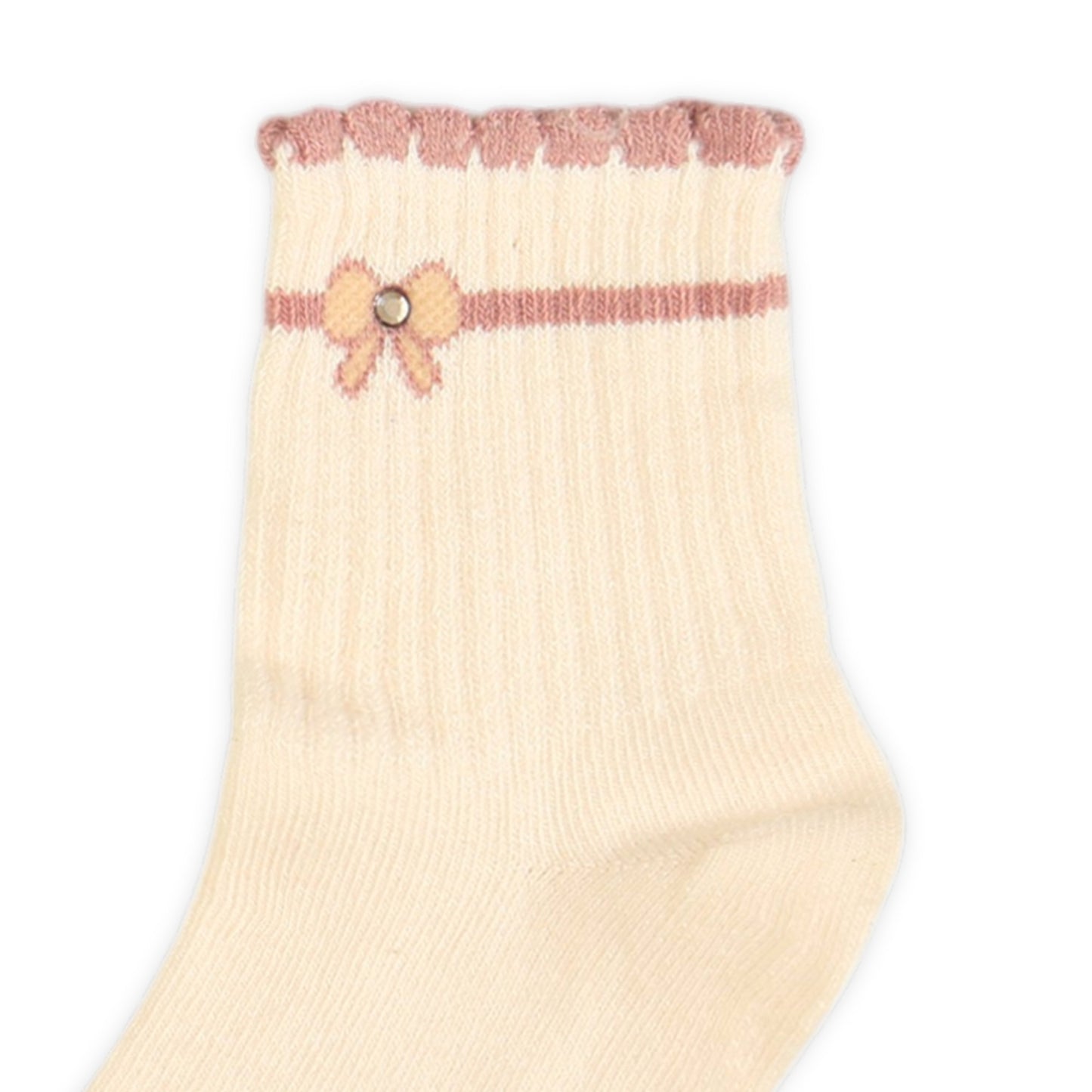 PINK BOW GIRL SOCKS