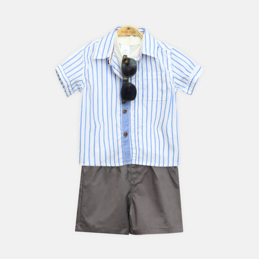 4-Piece Summer Bluey Vibes Suit Set