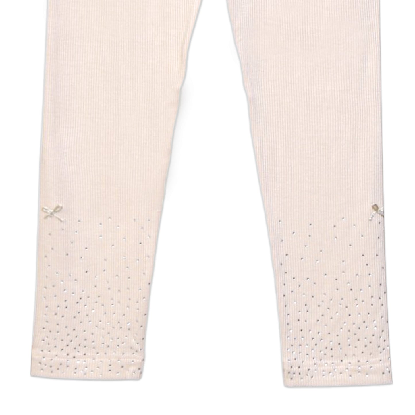 PINK STUDDED RIBBED TROUSERS