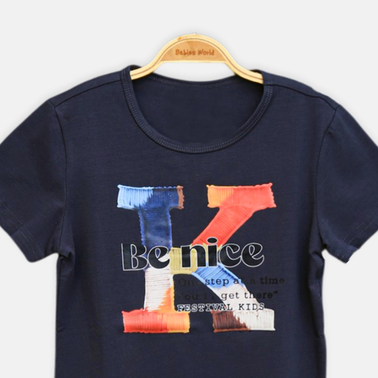 Navy Be Nice Tee