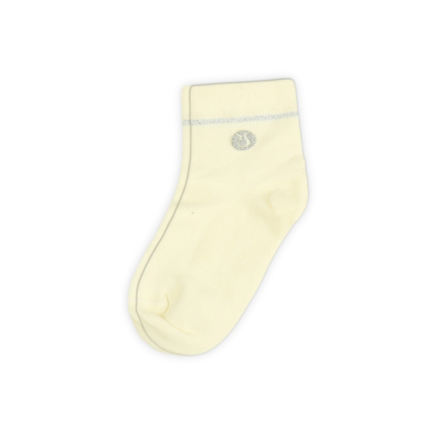 OFF-WHITE GLITTER GIRL SOCKS