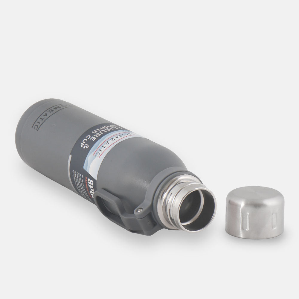 HOMEATIC STEEL WATER BOTTLE 700 ML GREY
