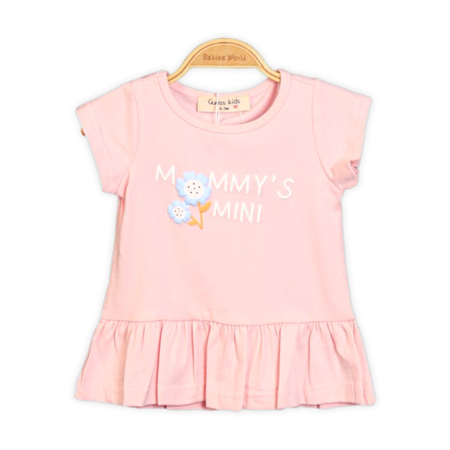 MOMMY'S MINI PINK PEPLUM T-SHIRT