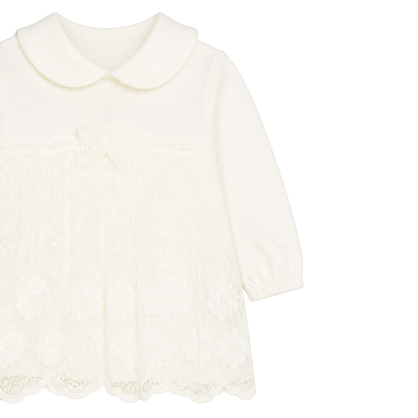 CREAM LACE-ACCENTED BABY GIRL GIFT SET