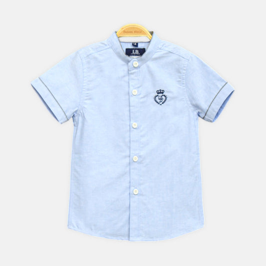 Sky Blue Mandarin Shirt