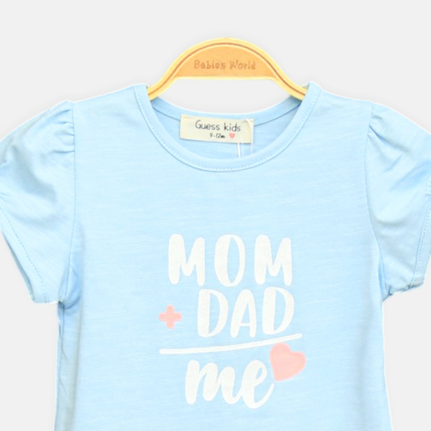 Light Blue Mum Dad Me Tee