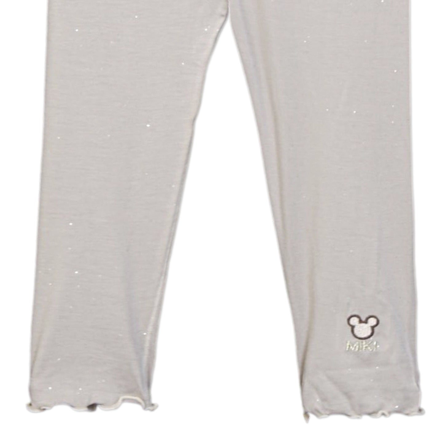 LIGHT GREY GLITTER MICKEY TROUSERS