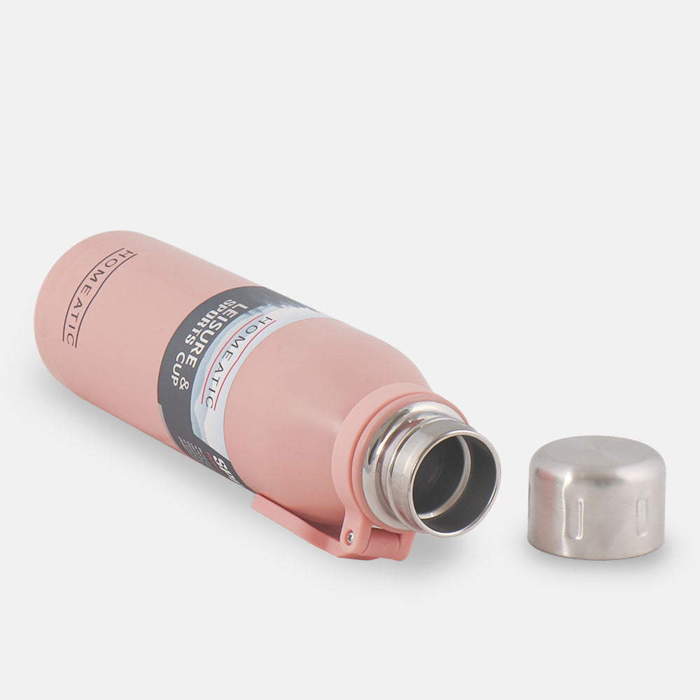 HOMEATIC STEEL WATER BOTTLE 700 ML PINK