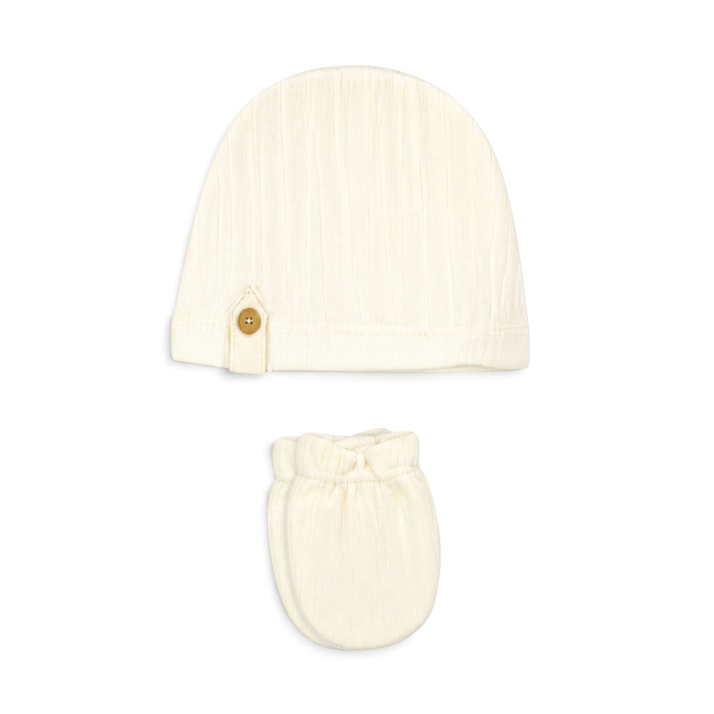 CREAM BEAR POCKET BABY BOY GIFT SET
