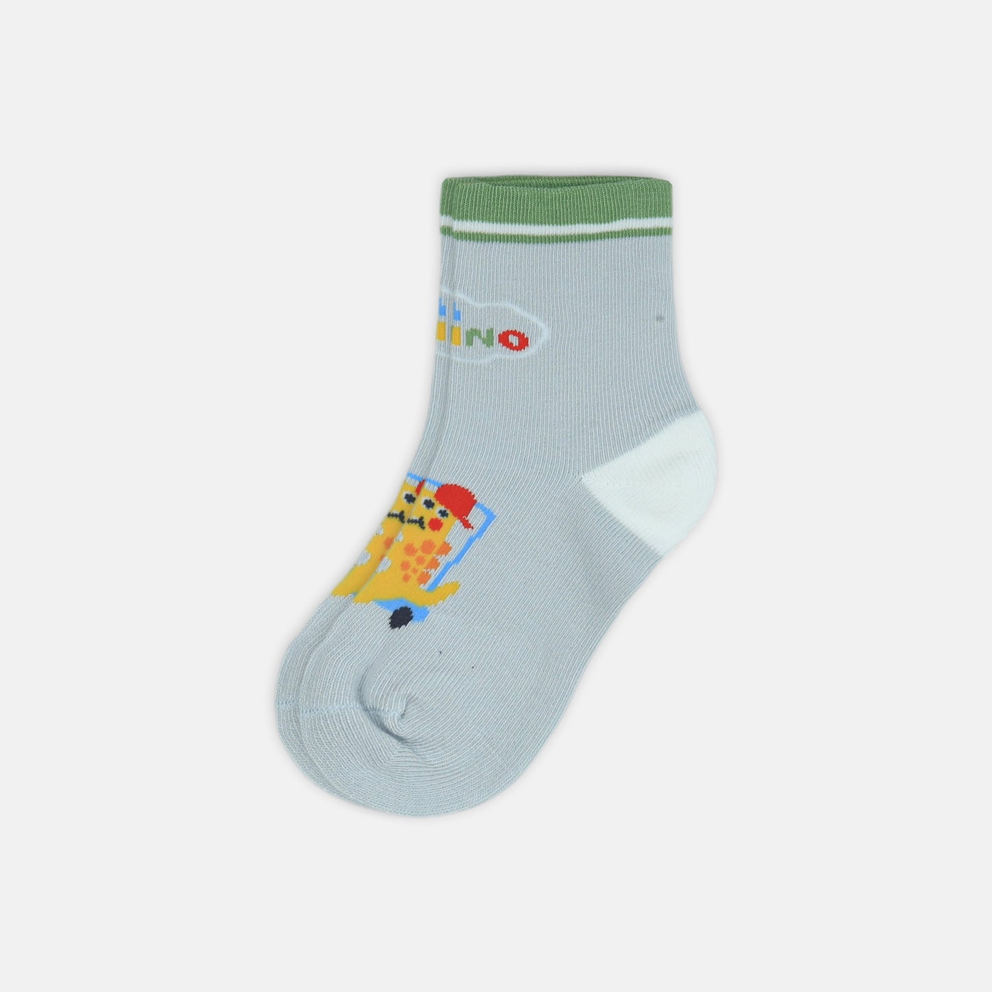 BOY SOCKS GREY PENCIL SKETCH