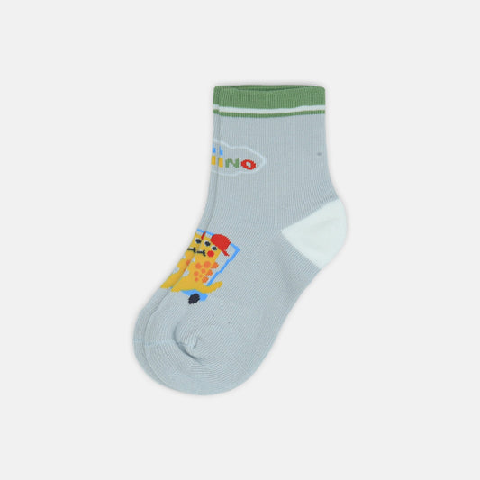 BOY SOCKS GREY PENCIL SKETCH