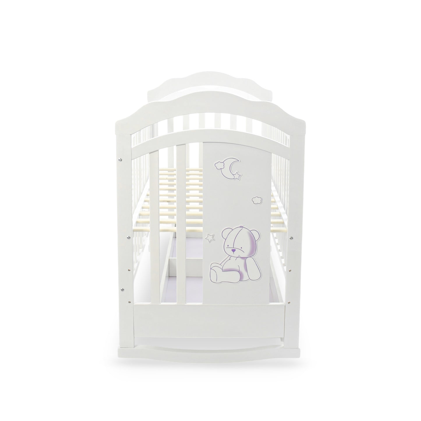 BABY WOODEN COT WHITE DREAMY DREAMS